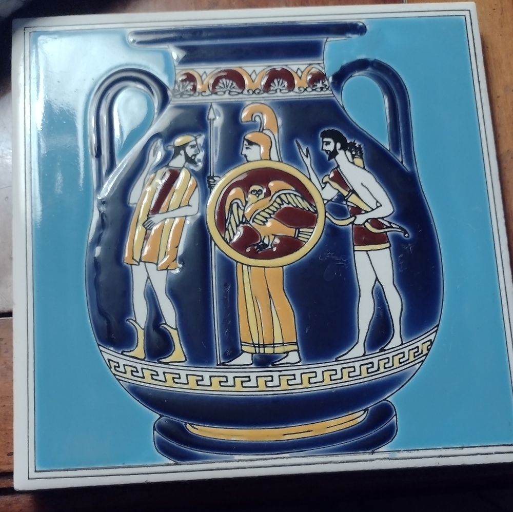 Smaltotechniki Ceramic Greek Tile